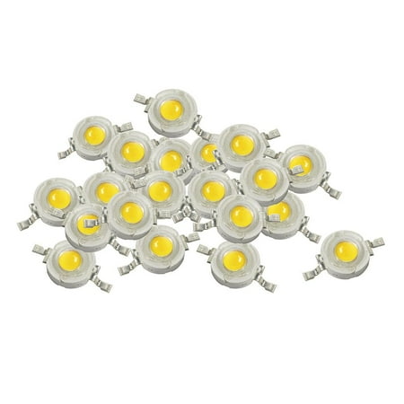 20 Pieces 1W COB Chip Lights Beads Warm White LED Diodes