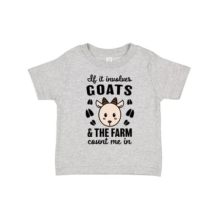 Inktastic If It Involves Goats & the Farm Count Me in Gift Toddler Boy or Toddler Girl T-Shirt
Inktastic If It Involves Goats & the Farm Count Me in Gift Toddler Boy or Toddler Girl T-Shirt