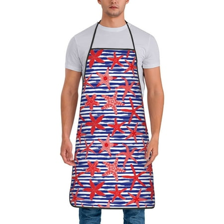 Wukai Sea Stars Print Aprons Adjustable Bib Aprons Cooking Kitchen Chef Apron for Women and Men
Wukai Sea Stars Print Aprons Adjustable Bib Aprons Cooking Kitchen Chef Apron for Women and Men