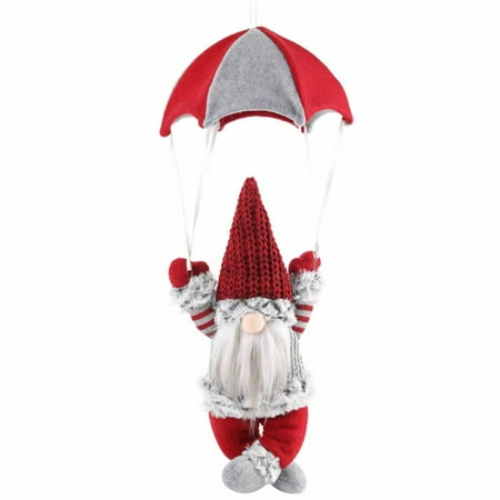 Christmas Gnome Parachute Pendant Soft Comfortable Stuffed Toy for Home Inside Fireplace Decoration A 
Christmas Gnome Parachute Pendant Soft Comfortable Stuffed Toy for Home Inside Fireplace Decoration A