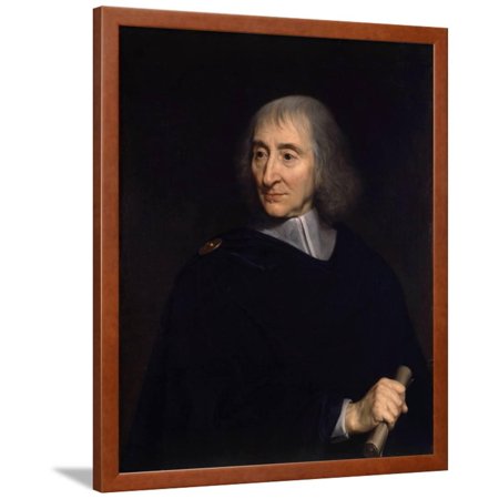 Portrait of Robert Arnauld D'andilly by Philippe De Champaigne Framed Print Wall Art