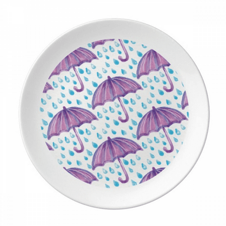 Purple Watercolor Umbrella Rain Plate Decorative Porcelain Salver Tableware Dinner Dish
Purple Watercolor Umbrella Rain Plate Decorative Porcelain Salver Tableware Dinner Dish