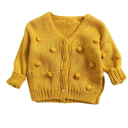 RPVATI Toddler Baby Girls Thicken Jacket V-Neck Button Up Clothes Warm Winter Long Sleeve Knitted Outerwear 1Y-4Y
RPVATI Toddler Baby Girls Thicken Jacket V-Neck Button Up Clothes Warm Winter Long Sleeve Knitted Outerwear 1Y-4Y