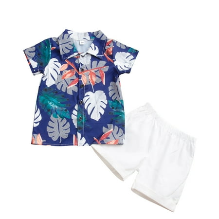Boys 2 Piece Outfit Kids Baby Short Sleeve Print Shirt Tops Solid Shorts Pants Outfit Set 2Pcs For 4-5 Years
Boys 2 Piece Outfit Kids Baby Short Sleeve Print Shirt Tops Solid Shorts Pants Outfit Set 2Pcs For 4-5 Years
