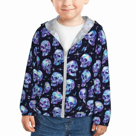 Lukts crystal Skull Print Children s Long-Sleeved Sun Protection Clothing Hooded Sweatshirts for Boys and Girls Outdoor Sports-4 Years
Lukts crystal Skull Print Children s Long-Sleeved Sun Protection Clothing Hooded Sweatshirts for Boys and Girls Outdoor Sports-4 Years