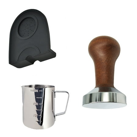 Espresso 51MM Coffee Tamper Mat Silicone Rubber Tampering Corner Mat Coffee Maker with 350ML Milk Jug Barista Set
Espresso 51MM Coffee Tamper Mat Silicone Rubber Tampering Corner Mat Coffee Maker with 350ML Milk Jug Barista Set