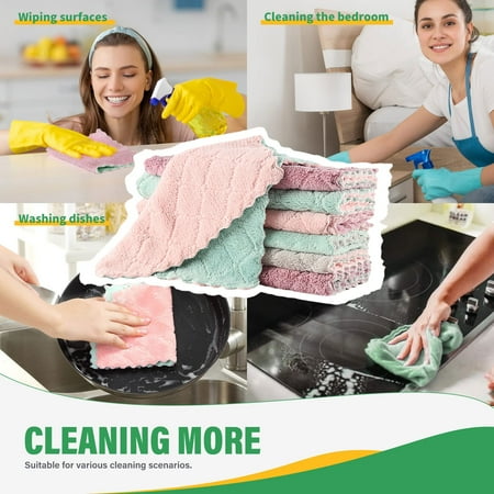 Sponge Clothes Dish Washcloth Towel Bras 12 PC Microfiber Cleaning Cloths Highly Absorbent And Softer Dish Cloths And Kitchen Towels Reusable And Washable Lint For Car Bathroom Window
Sponge Clothes Dish Washcloth Towel Bras 12 PC Microfiber Cleaning Cloths Highly Absorbent And Softer Dish Cloths And Kitchen Towels Reusable And Washable Lint For Car Bathroom Window