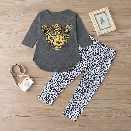 Augper Baby Girl Clothes Long Sleeve Fall Winter Clearance Toddler Baby Girls Tigers Print Long Sleeve Tops+Leopard Leggings Pants Outfits Gray
Augper Baby Girl Clothes Long Sleeve Fall Winter Clearance Toddler Baby Girls Tigers Print Long Sleeve Tops+Leopard Leggings Pants Outfits Gray