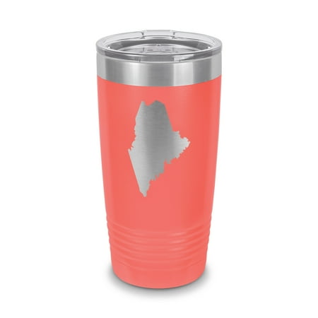 Maine Shaped Tumbler 20 oz - Laser Engraved w/ Clear Lid - Stainless Steel - Vacuum Insulated - Double Walled - Travel Mug - me - Coral
Maine Shaped Tumbler 20 oz - Laser Engraved w/ Clear Lid - Stainless Steel - Vacuum Insulated - Double Walled - Travel Mug - me - Coral