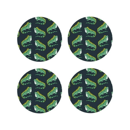 Coasters Set of 4 - Funny Cute Lizard Green Drink Coasters for Tabletop Protection Leather Coasters for Living Room Decor and Housewarming Gift Round Shape
Coasters Set of 4 - Funny Cute Lizard Green Drink Coasters for Tabletop Protection Leather Coasters for Living Room Decor and Housewarming Gift Round Shape