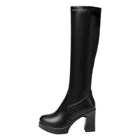fvwitlyh Boots for Women Mid Calf Leather Boots for Women Fashion Autumn And Winter Women s Medium Boots Thick Heel Womens Boots 10 Wide Calf
fvwitlyh Boots for Women Mid Calf Leather Boots for Women Fashion Autumn And Winter Women s Medium Boots Thick Heel Womens Boots 10 Wide Calf