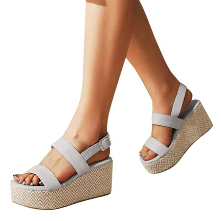 uikmnh Women Shoes Women Sandals Wedge Low Heel Roman Wedge Ladies Fashion Elastic Strap Carved Breathable Shoes Thick Soled Wedges Casual Sandals Grey 8.5
uikmnh Women Shoes Women Sandals Wedge Low Heel Roman Wedge Ladies Fashion Elastic Strap Carved Breathable Shoes Thick Soled Wedges Casual Sandals Grey 8.5