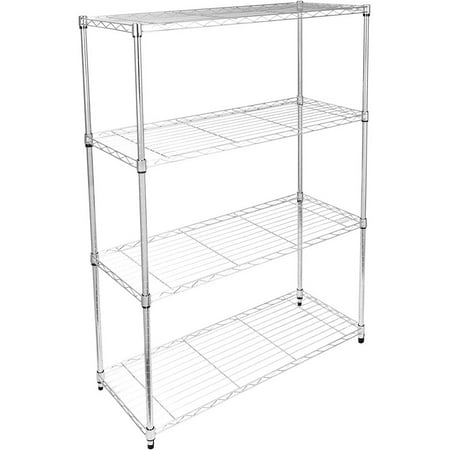 KISPATTI 4 Tier Adjustable Storage Shelf Metal Storage Rack Wire Shelving Unit 36 L x 14 W x 56 H for Laundry Bathroom Kitchen Chrome
KISPATTI 4 Tier Adjustable Storage Shelf Metal Storage Rack Wire Shelving Unit 36 L x 14 W x 56 H for Laundry Bathroom Kitchen Chrome