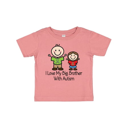 Inktastic I Love My Brother with Autism Gift Baby Girl T-Shirt