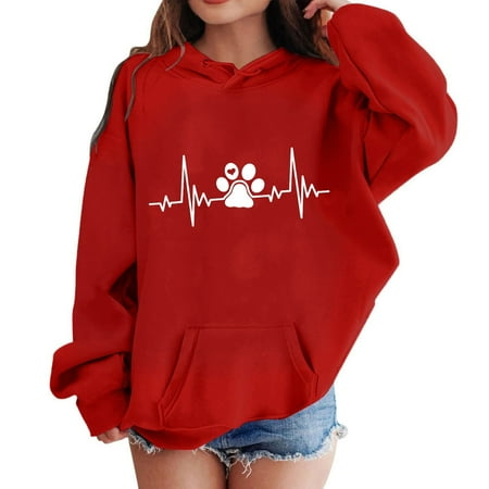 Riecok Girls Heart Graphic Long Sleeve Pullover Hooded Sweatshirt Tops Device with Pocket Drawstring Spring Casual Fitted Trendy Clothes 13 Years Red Blouse
Riecok Girls Heart Graphic Long Sleeve Pullover Hooded Sweatshirt Tops Device with Pocket Drawstring Spring Casual Fitted Trendy Clothes 13 Years Red Blouse