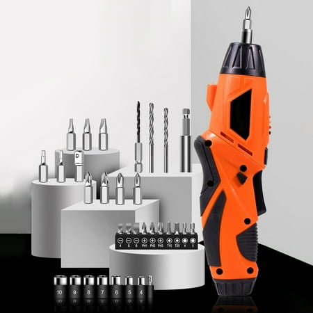 LA TALUS 1 Set 1300mAh Electric Screwdriver USB Charging Built-in Battery Cordless Electric Drill Screwdriver Tool Household Maintenance White One Size
LA TALUS 1 Set 1300mAh Electric Screwdriver USB Charging Built-in Battery Cordless Electric Drill Screwdriver Tool Household Maintenance White One Size