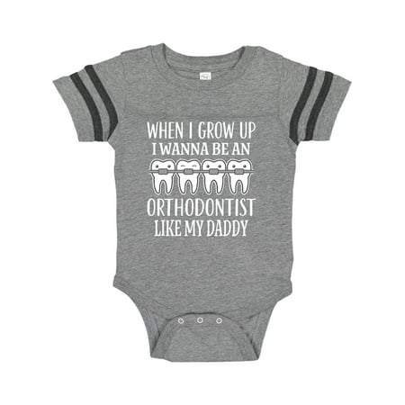 Inktastic Future Orthodontist Like Daddy Gift Baby Boy or Baby Girl Bodysuit
