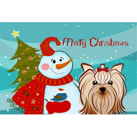 Carolines Treasures BB1824PLMT Snowman With Yorkie Yorkishire Terrier Fabric Placemat
Carolines Treasures BB1824PLMT Snowman With Yorkie Yorkishire Terrier Fabric Placemat