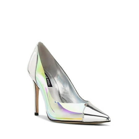 NINE WEST Female Adult Women 6.5 FLAVA8-SILVER Silver Irridescent