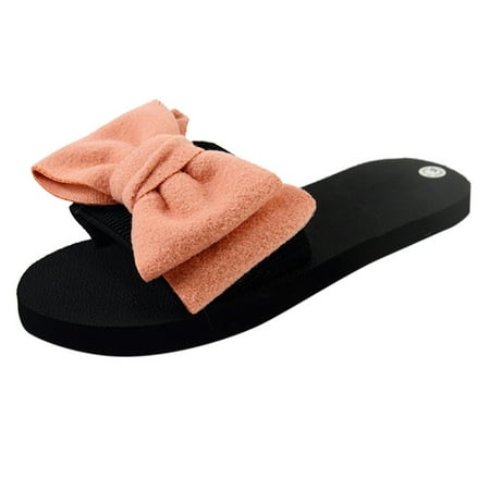 Sandals Women Bohemian Bow Flat Summer Non-Slip Beach Slippers for Women Pink Size 8
Sandals Women Bohemian Bow Flat Summer Non-Slip Beach Slippers for Women Pink Size 8