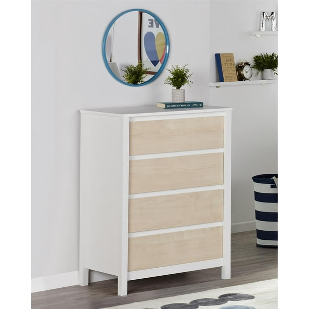 Novogratz Addison 4 Drawer Dresser, Natural