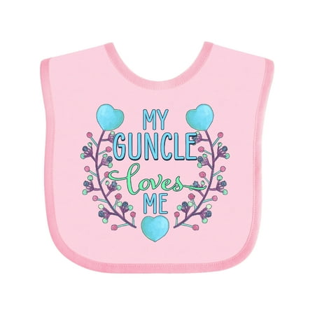 Inktastic My Guncle Loves me- painted flowers and hearts Gift Baby Boy or Baby Girl Bib
Inktastic My Guncle Loves me- painted flowers and hearts Gift Baby Boy or Baby Girl Bib