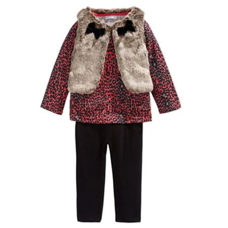 First Impressions Infant Girl 3 PC Leopard Shirt Faux Fur Vest Black Pants 0-3m
First Impressions Infant Girl 3 PC Leopard Shirt Faux Fur Vest Black Pants 0-3m