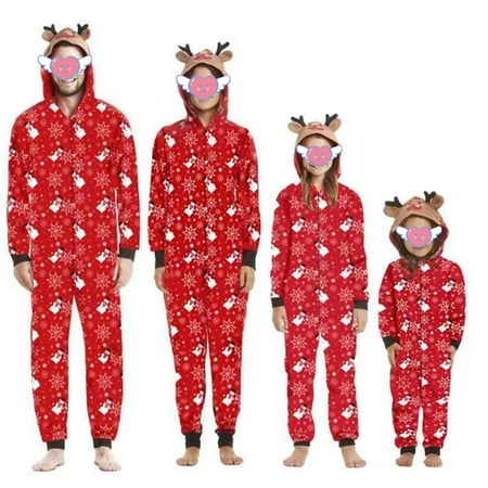 Christmas Family Matching Pajamas Set Reindeer Hooded Onesies Zipper Romper Holiday Sleepwear Nightwear
Christmas Family Matching Pajamas Set Reindeer Hooded Onesies Zipper Romper Holiday Sleepwear Nightwear