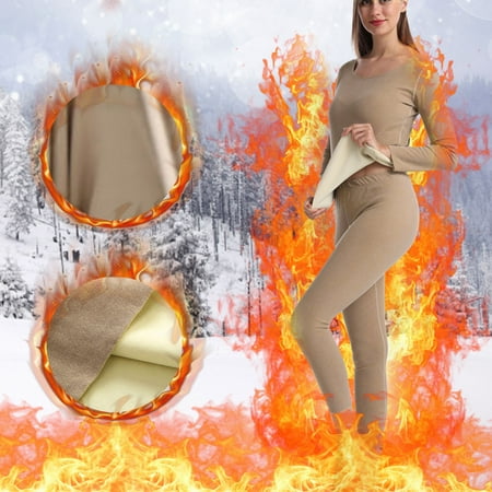 Underwear For Women Set Bra And Panty Womens Thermal Underwear Stretch Top & Pants Set Khaki
Underwear For Women Set Bra And Panty Womens Thermal Underwear Stretch Top & Pants Set Khaki