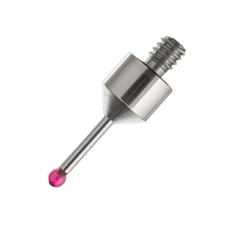 CMM Touch Probe Stylus 3mm red gemstone Ball M5 Thread 20mm Length BV--M5-5208
