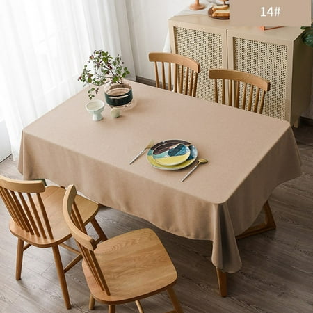 Yipa Waterproof Rectangular Tablecloth Solid Color Oil Proof Spill-Proof Table Cloth Wipeable Table Cover for Dining Tables Kitchen and Parties (Khaki 55 x 55 )
Yipa Waterproof Rectangular Tablecloth Solid Color Oil Proof Spill-Proof Table Cloth Wipeable Table Cover for Dining Tables Kitchen and Parties (Khaki 55 x 55 )