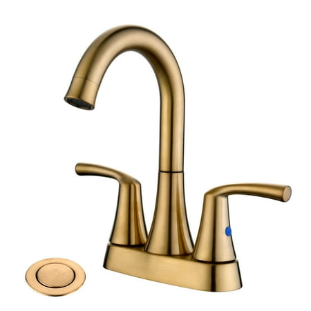 2 Handle Bathroom Faucet 4 Inch Bathroom Sink Faucet Centerset with Pop-up Drain Stopper and Supply Hoses RV Bathroom Faucet 2 Holes Bathroom Faucet Gold
2 Handle Bathroom Faucet 4 Inch Bathroom Sink Faucet Centerset with Pop-up Drain Stopper and Supply Hoses RV Bathroom Faucet 2 Holes Bathroom Faucet Gold