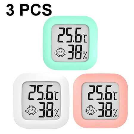 3 Pack Digital Hygrometer Thermometer Indoor Temperature and Humidity Meter Gauge
3 Pack Digital Hygrometer Thermometer Indoor Temperature and Humidity Meter Gauge