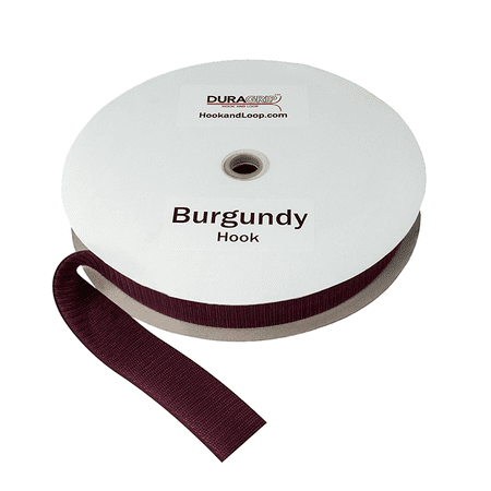 DuraGrip® Brand - 2 Burgundy Hook Sew-On