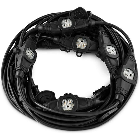 COLSEN 50FT Power Extension Cord 3 Prong 11 Nema 5-15R Female Socket - Red LED Indicator 14 Gauge SJTW Cable Male to Female Connector Stage Backlines Power Board UL Listed Multiple Plug Outlet
COLSEN 50FT Power Extension Cord 3 Prong 11 Nema 5-15R Female Socket - Red LED Indicator 14 Gauge SJTW Cable Male to Female Connector Stage Backlines Power Board UL Listed Multiple Plug Outlet