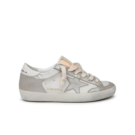 Golden Goose Woman Superstar Sneakers In White Leather