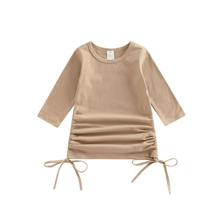 Bagilaanoe Toddler Baby Girl Dress Long Sleeve Pleated Drawstrings Dresses 9M 12M 2T 3T 4T 5T Kids Casual T Shirt Dress
Bagilaanoe Toddler Baby Girl Dress Long Sleeve Pleated Drawstrings Dresses 9M 12M 2T 3T 4T 5T Kids Casual T Shirt Dress
