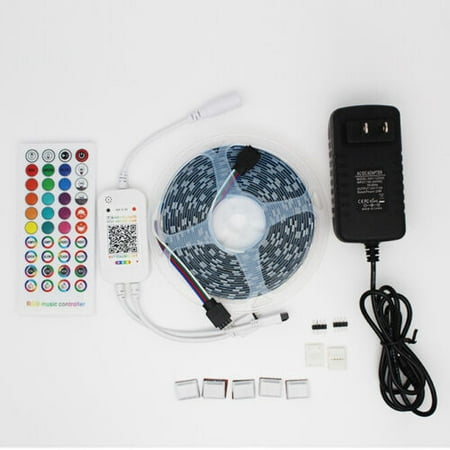 16Ft Music Sync LED Strip Lights Bluetooth APP Remote Control 5050 RGB Room Lamp
16Ft Music Sync LED Strip Lights Bluetooth APP Remote Control 5050 RGB Room Lamp