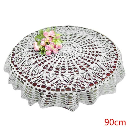 Lace Tablecloth White/Beige Dinner Table Hollow Design Round Shape Mat Home Restaurant Table Cover
Lace Tablecloth White/Beige Dinner Table Hollow Design Round Shape Mat Home Restaurant Table Cover