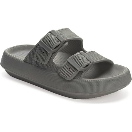 Haute Edition Women s Two Buckle Foam Pillow Cloud Slides
Haute Edition Women s Two Buckle Foam Pillow Cloud Slides