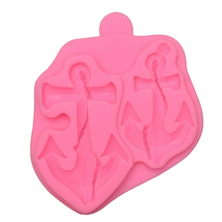 Younar Double Anchor Fondant Silicone Molds Cupcake Cake Decorating Tool