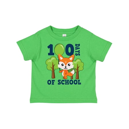 Inktastic 100 Days of School with Cute Fox and Trees Boys or Girls Toddler T-Shirt 
Inktastic 100 Days of School with Cute Fox and Trees Boys or Girls Toddler T-Shirt