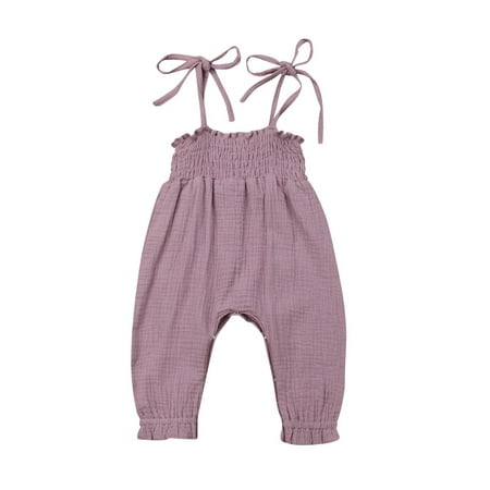 0-24M Summer Cute Toddler Baby Girls Romper Clothes Sleeveless Strap Pants Solid Romper Overalls
0-24M Summer Cute Toddler Baby Girls Romper Clothes Sleeveless Strap Pants Solid Romper Overalls