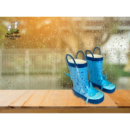 Mucky Wear Children s Rubber Rain Boots - 3D Shark Easy-On Handles Waterproof Toddler Boots for Boys and Girls - Lightweight Rain Boots for Kids - US Size 7T
Mucky Wear Children s Rubber Rain Boots - 3D Shark Easy-On Handles Waterproof Toddler Boots for Boys and Girls - Lightweight Rain Boots for Kids - US Size 7T