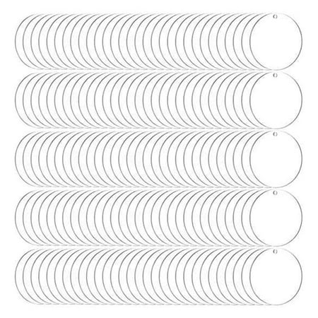 200 Pieces Clear Blank Acrylic Discs Diy Valentine s Day Easter Decor Crafts