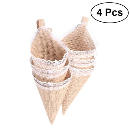NUOLUX 4Pcs Burlap Cone Flower Holder Organizer Birthday Baby Shower Wedding Decoration
NUOLUX 4Pcs Burlap Cone Flower Holder Organizer Birthday Baby Shower Wedding Decoration