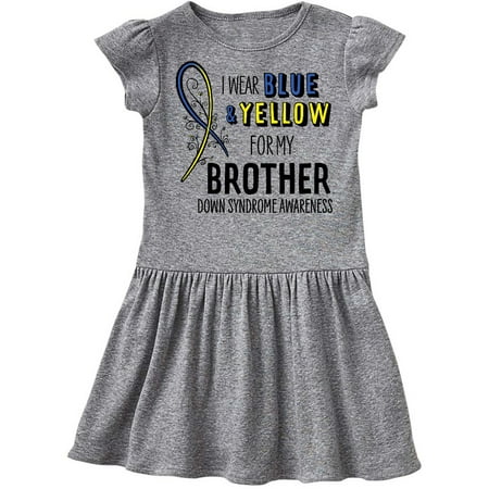 Inktastic I Wear Blue and Yellow for my Brother- Down Syndrome awareness Gift Toddler Girl Dress
Inktastic I Wear Blue and Yellow for my Brother- Down Syndrome awareness Gift Toddler Girl Dress