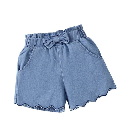 KIMI BEAR Shorts For Newborn Baby Girls 9 Months Girls Basic Clothes Casual Serrated edge Cozy Elastic Waist Denim Shorts 9-12 Months Denim Blue
KIMI BEAR Shorts For Newborn Baby Girls 9 Months Girls Basic Clothes Casual Serrated edge Cozy Elastic Waist Denim Shorts 9-12 Months Denim Blue