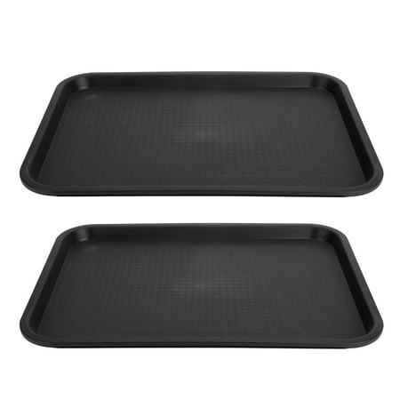 Food Tray Rectangular 2pcs Lunch Tray Stackable Thickened For Restaurants Black Housewife
Food Tray Rectangular 2pcs Lunch Tray Stackable Thickened For Restaurants Black Housewife
