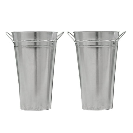 2 Pcs Galvanized Vases French Buckets Metal Tin Flower Pot for DIY Craft and Floral Projects Party Favors Festivities Wedding
2 Pcs Galvanized Vases French Buckets Metal Tin Flower Pot for DIY Craft and Floral Projects Party Favors Festivities Wedding